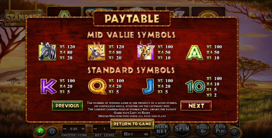 Play stampede slot machine online