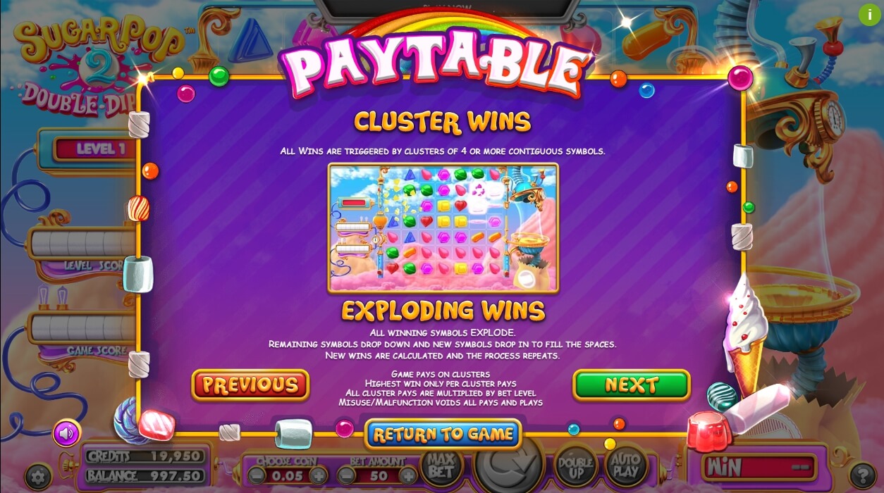 sugarpop 2: double dipped slot machine detail image 4