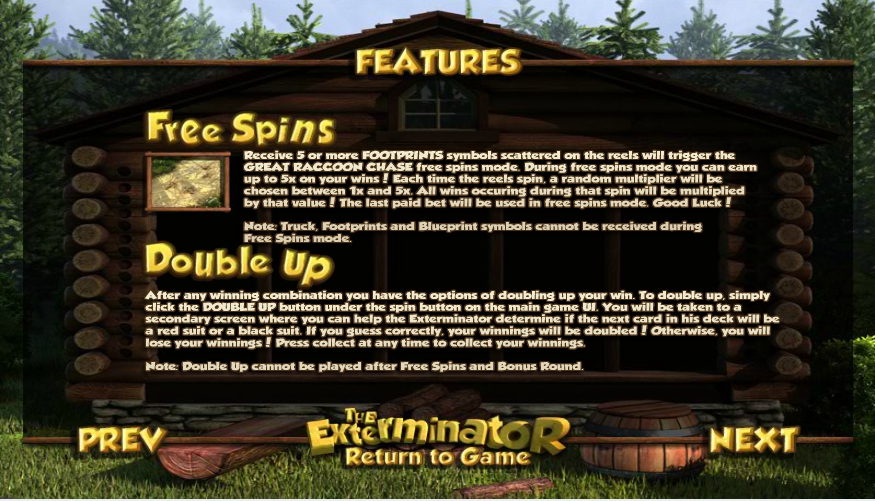 the exterminator slot machine detail image 1