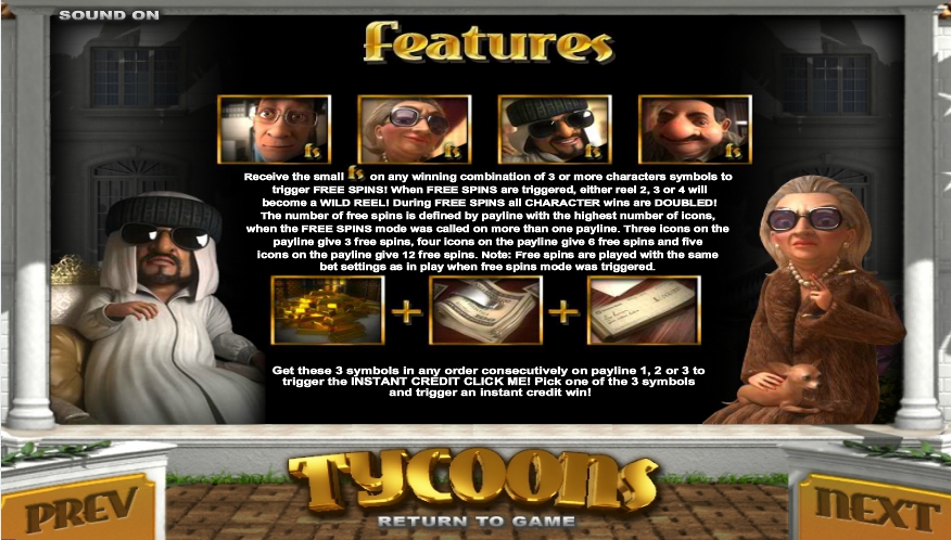 tycoons slot machine detail image 1