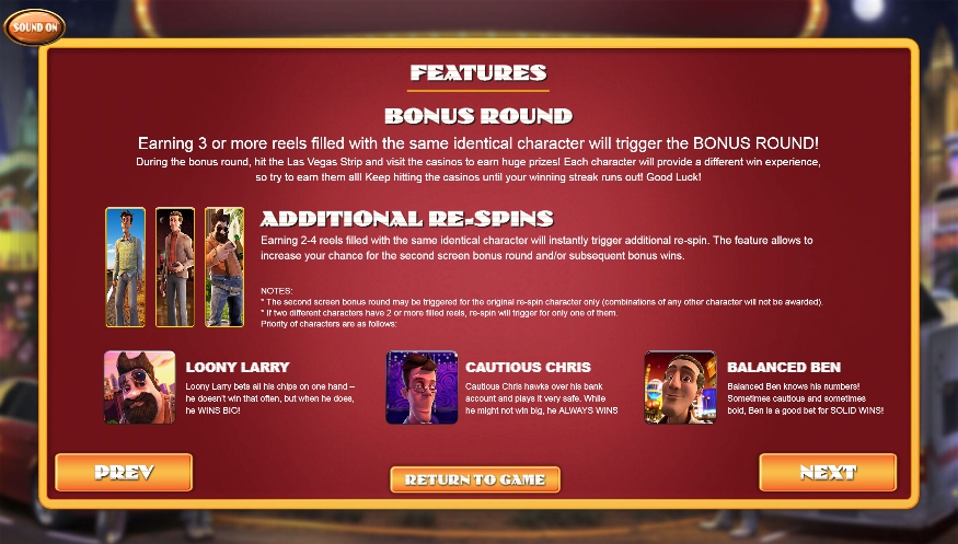 weekend in vegas slot machine detail image 1