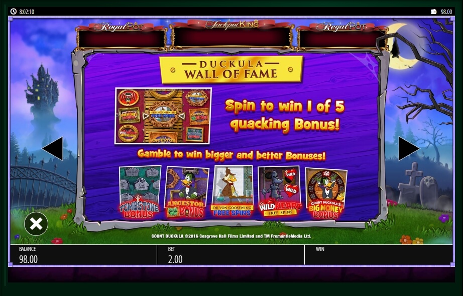 count duckula slot machine detail image 2