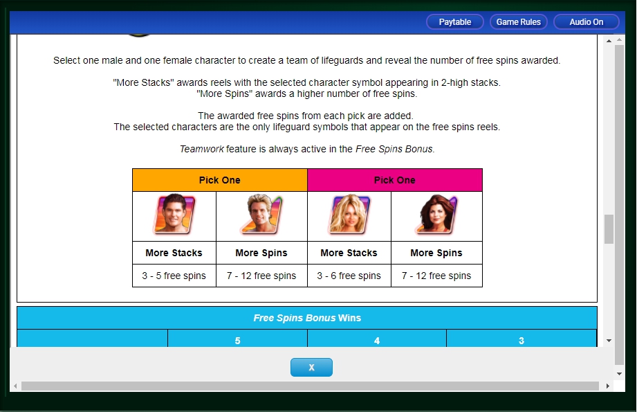 baywatch slot machine detail image 3