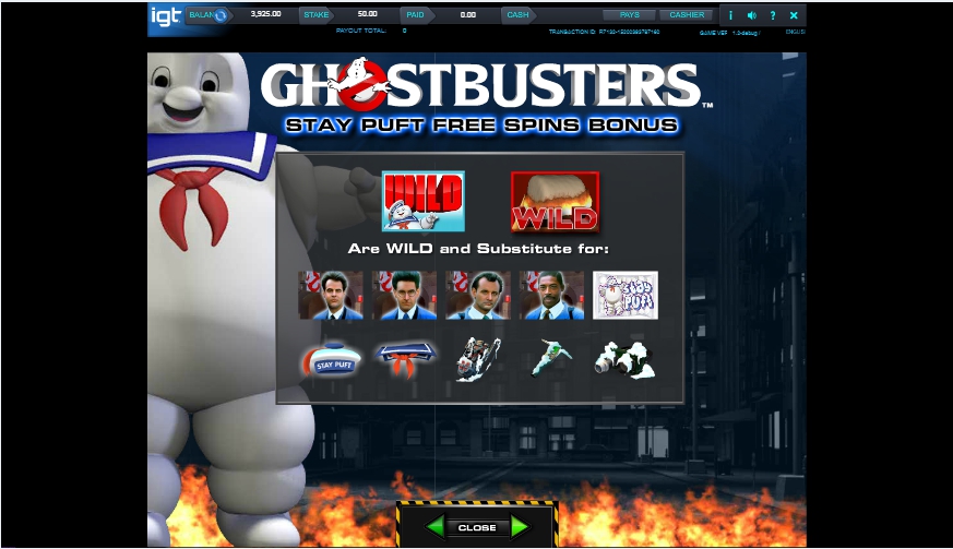 ghostbusters triple slime slot machine detail image 3